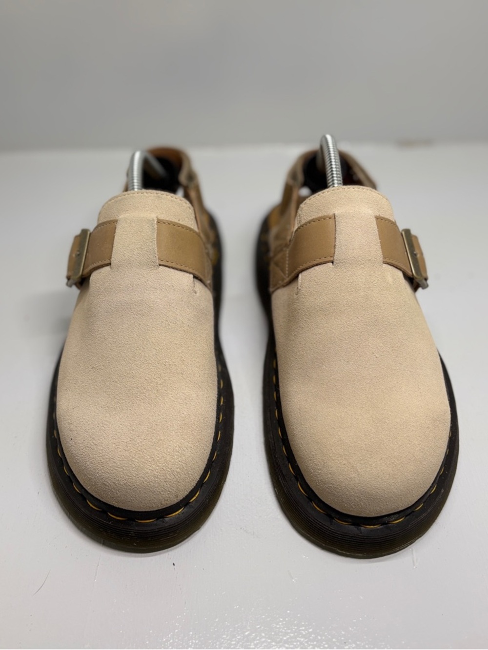 Dr. Martens Jorge II Slingback Mule Suede Beige Tan Men’s 11 EU45 Comfort Clog - Picture 6 of 14